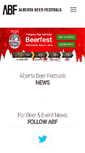 Mobile Screenshot of albertabeerfestivals.com