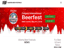 Tablet Screenshot of albertabeerfestivals.com